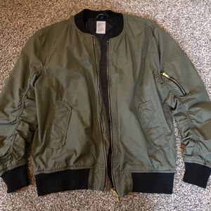 H&M Olive Green Bomber Jacket